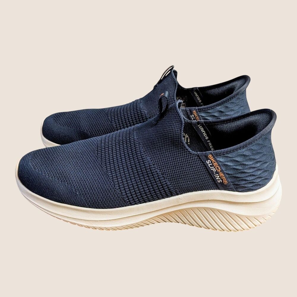 Skechers Ultra Flex 3.0 Smooth Step Shoes Men's 11 Wide Navy Slip-Ins 232450W